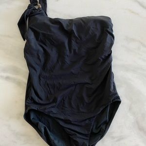 Womens one piece one shoulder swimsuit